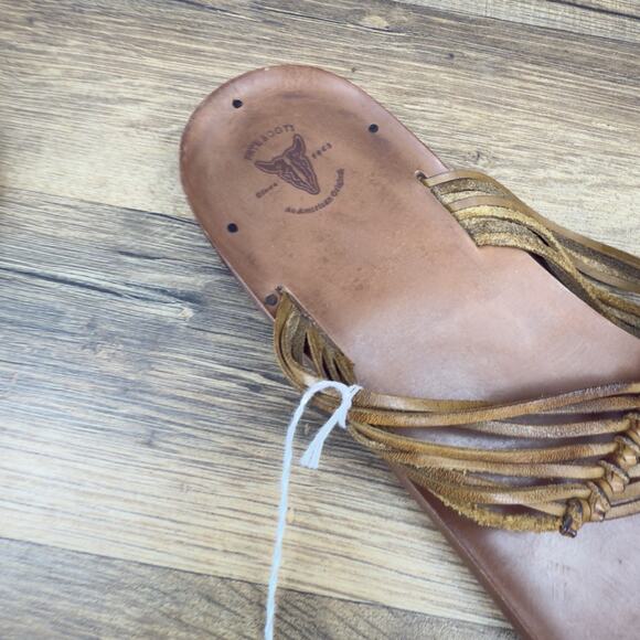 Frye Boots Chelsea Thong Brown Sandals Size 8M Slip On - Picture 6 of 8